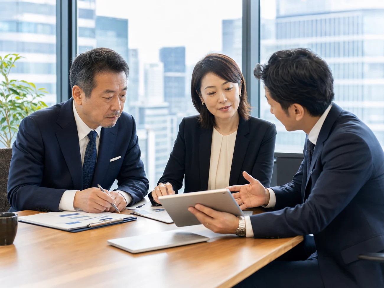 法人サービス会社の継続契約と担当者承継を確認するM&A相談写真